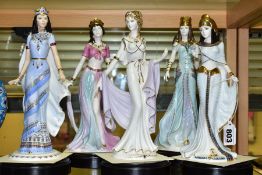 FIVE COALPORT LIMITED EDITION FIGURINES, each with base and certificate of authenticity,