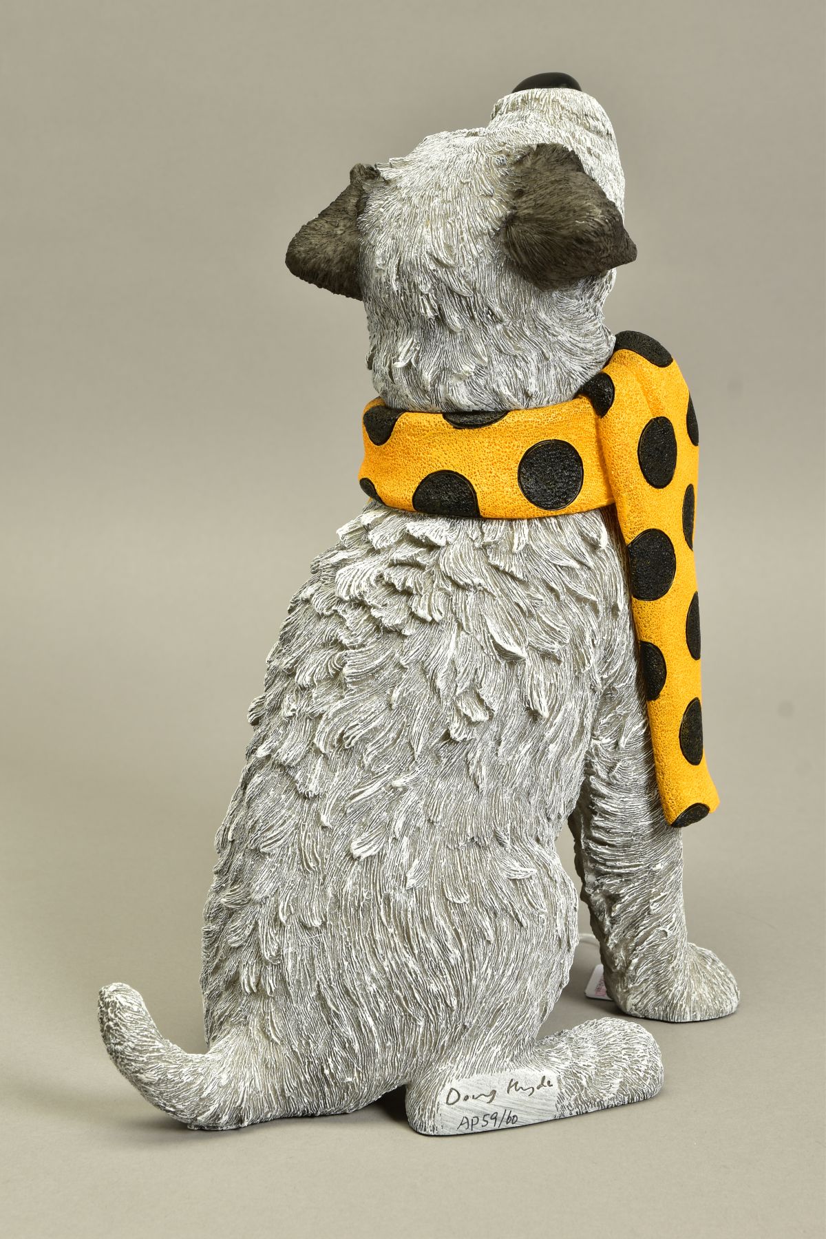 DOUG HYDE (BRITISH 1972) 'SHABBY CHIC' an artists proof sculpture of a dog, impressed signature 59/ - Image 3 of 6