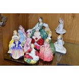 ELEVEN ROYAL DOULTON FIGURES, comprising 'Elyse' HN2474 (second), 'Little Ballerina' HN3395, 'Star