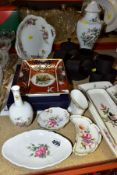 GROUP OF CERAMICS to include boxed Royal Worcester Golden Jubilee rectangular dish, Royal Crown