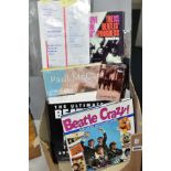 THE BEATLES EPHEMERA, six books, a Tour Programme, a replica Festival programme, two Beatles 'Live