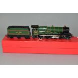 A BOXED HORNBY DUBLO CASTLE CLASS LOCOMOTIVE, 'Cardiff Castle' No 4075, B.R lined green livery (