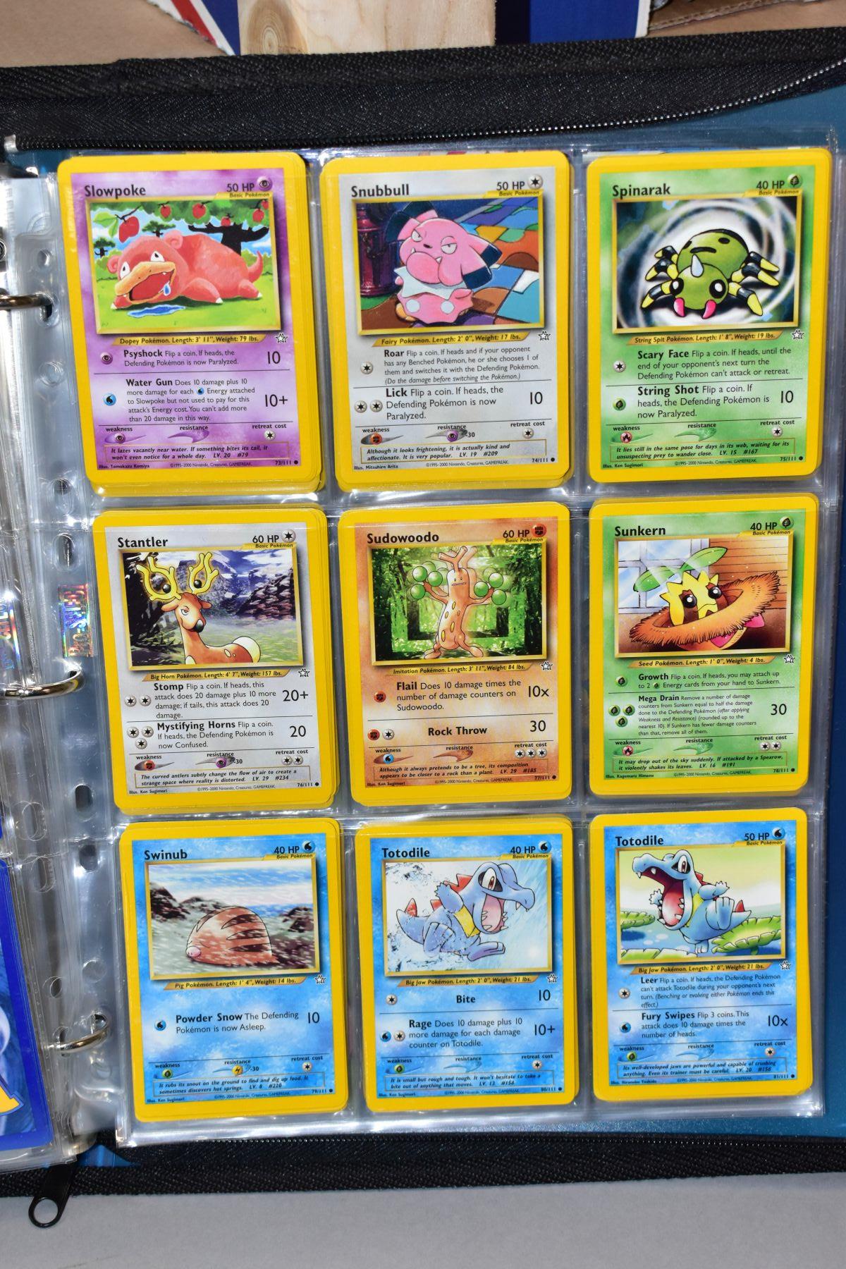 A BLUE POKEMON FOLDER CONTAINING AN ALMOST COMPLETE NEO GENESIS SET, which includes first - Bild 21 aus 33