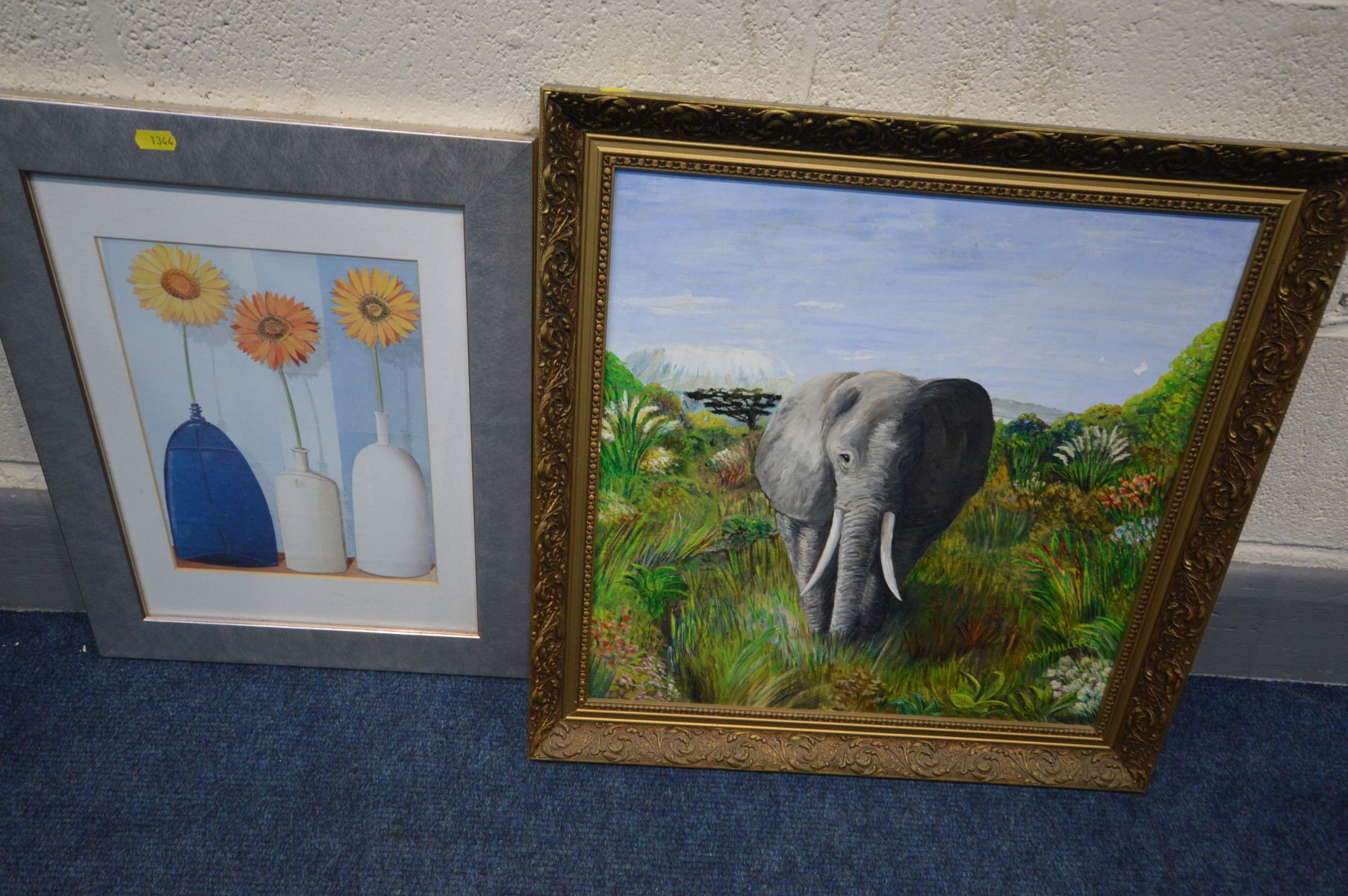 THREE FRAMED OIL ON CANVAS of woodland and wildlife scenes, singed RW Miller, a modern framed - Image 4 of 4