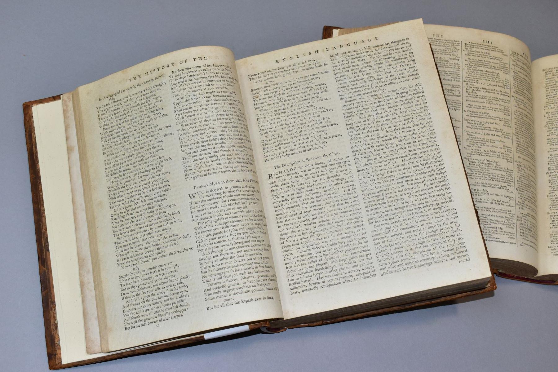 DR. SAMUEL JOHNSON: A DICTIONARY of the ENGLISH LANGAUAGE. Eighth Edition 1799, 2 Volumes, calf - Bild 5 aus 5