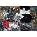 VARIOUS CLOTHING, to include Studio Outerwear white hooded coat, size 24, Studio Outerwear black