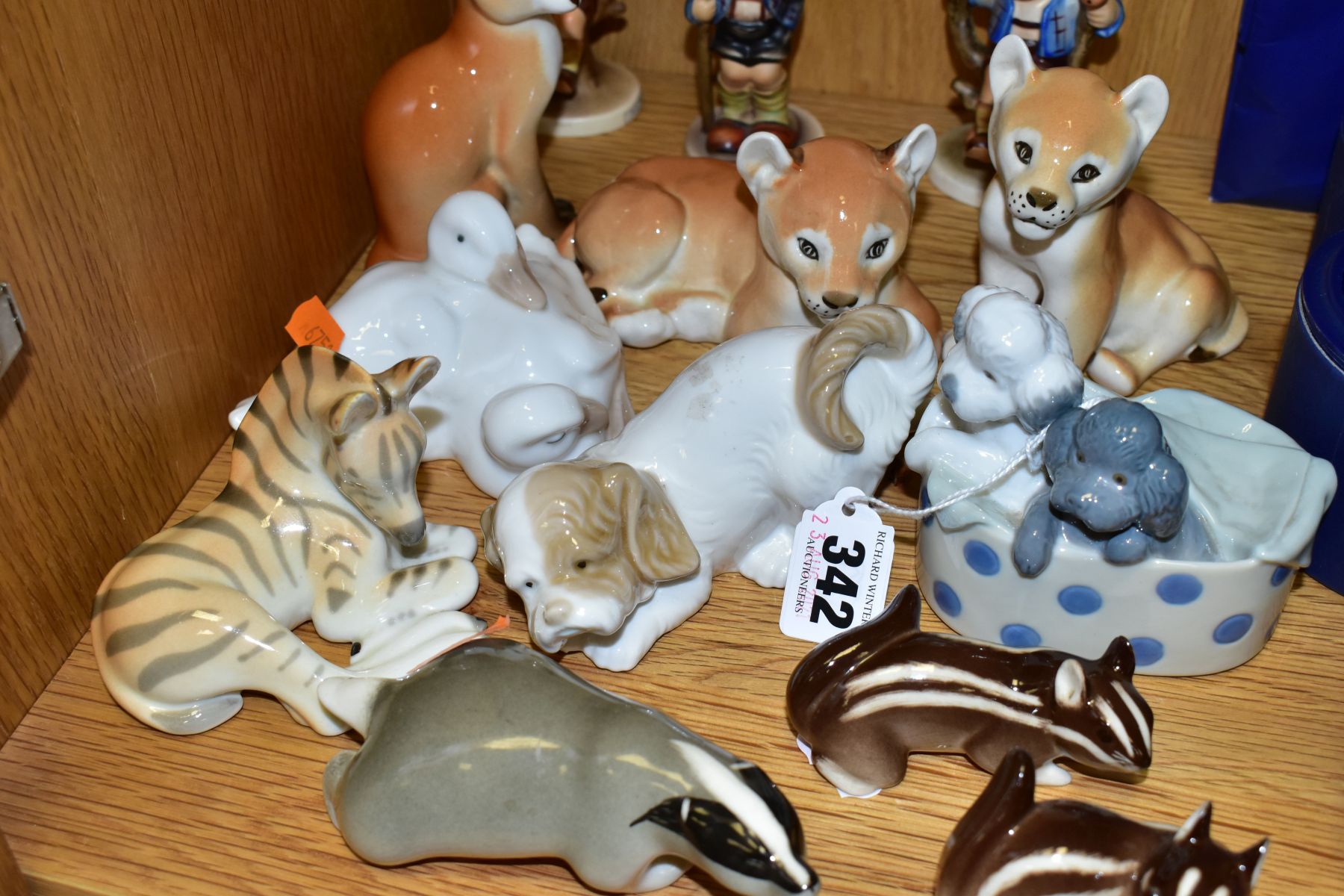 THREE HUMMEL FIGURES AND TEN NAO AND RUSSIAN ANIMAL FIGURES, the Hummel comprises two Apple Tree - Image 3 of 6