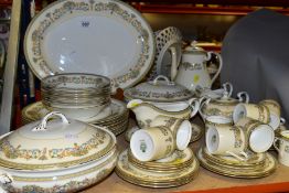 FORTY SEVEN PIECES OF AYNSLEY 'HENLEY' TEA/DINNERWARES, comprising eight coffee cups (one with