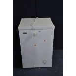 A FRIDGEMASTER SMALL CHEST FREEZER 57cm wide (PAT pass and working at -18 degrees)