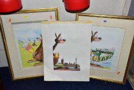 THREE ORIGINAL CASTLEMAINE XXXX PROMOTIONAL ADVERTISING ARTWORKS, produced by the Tim Arnold &