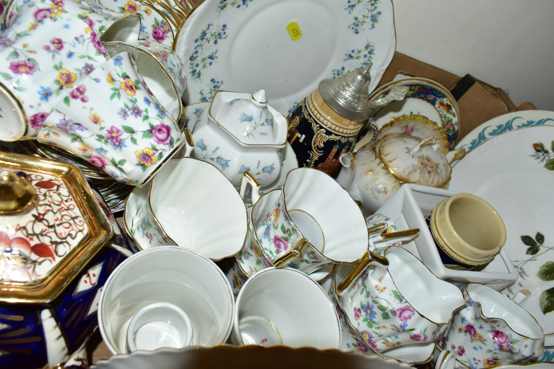 SIX BOXES OF CERAMICS AND GLASS, including Royal Albert Old Country Roses teapot, vintage Poole - Bild 9 aus 18