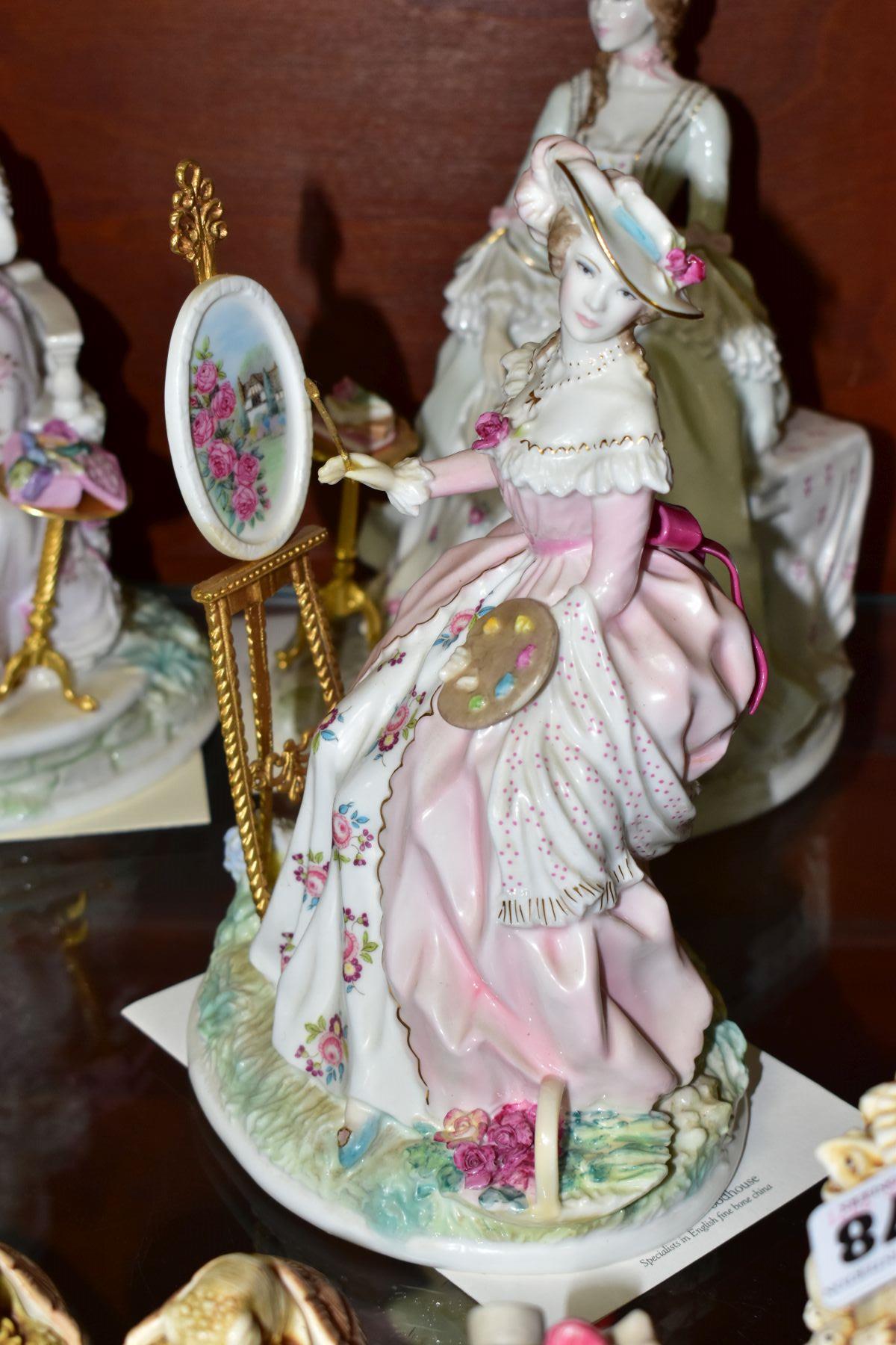 A SET OF FOUR ROYAL WORCESTER LIMITED EDITION FIGURINES, from The Graceful Arts Collection, - Image 6 of 9