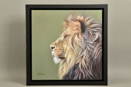 DARRYN EGGLETON (SOUTH AFRICA 1981) 'KING OF THE SAVANNAH' a portrait of a Lion, signed limited