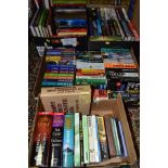 BOOKS, approximately one hundred and ten titles in four boxes, to include Encyclopaedic works,