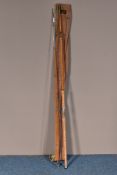 A HARDY SPLIT CANE TWO SECTION THE 'No 3 L.R.H. SPINNING' PALAKONA ROD, 9 foot six inches in length,