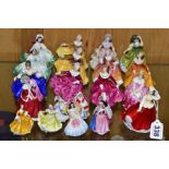 A COLLECTION OF TWENTY ONE SMALL AND MINIATURE ROYAL DOULTON LADIES, comprising 'Gail' HN3321, '