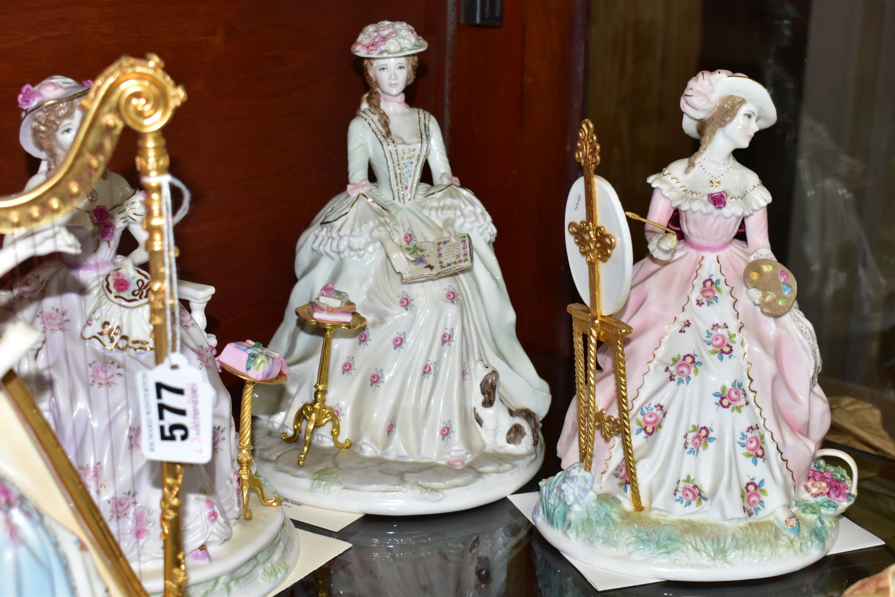 A SET OF FOUR ROYAL WORCESTER LIMITED EDITION FIGURINES, from The Graceful Arts Collection, - Image 5 of 9