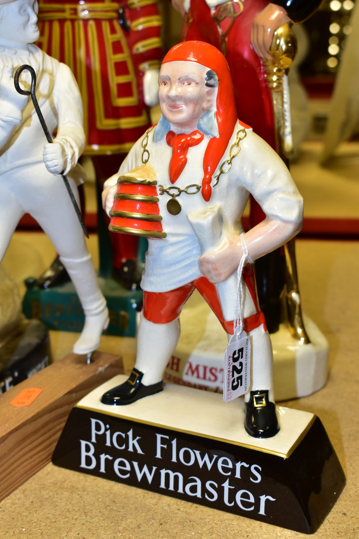 FIVE ADVERTISING FIGURES, comprising Carltonware 'Pick Flowers Brewmaster', height 23.5cm and 'The - Image 2 of 7