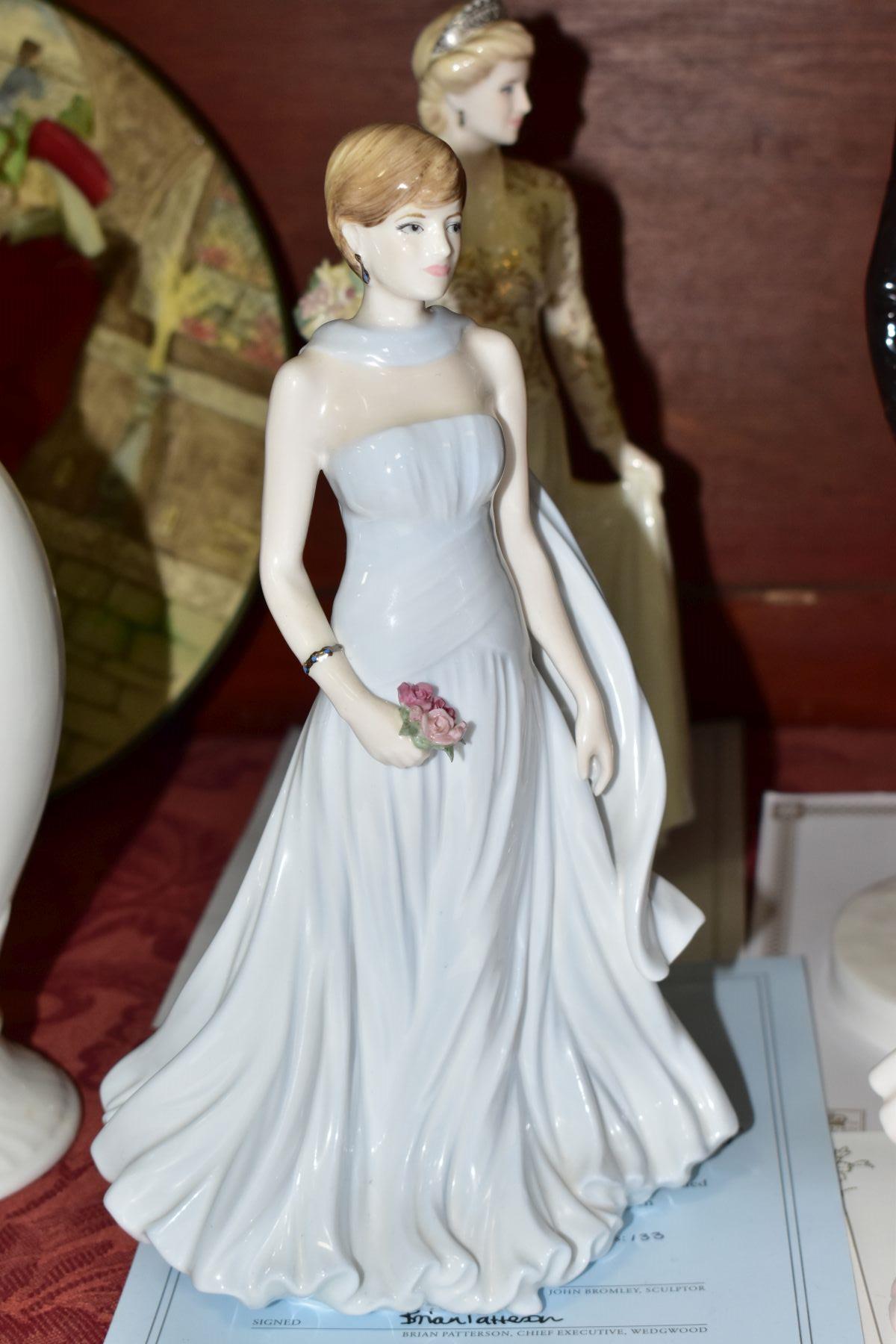 FIVE PRINCESS DIANA FIGURES, comprising four Limited Edition Coalport figures, all with - Image 3 of 10