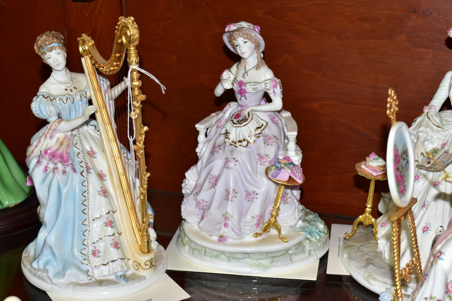 A SET OF FOUR ROYAL WORCESTER LIMITED EDITION FIGURINES, from The Graceful Arts Collection, - Image 7 of 9