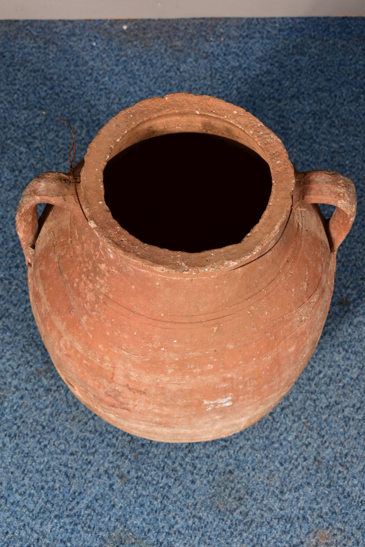 A MEDITERRANEAN TERRACOTTA BALUSTER SHAPED OLIVE POT, with twin handles, height 53cm - Image 2 of 7