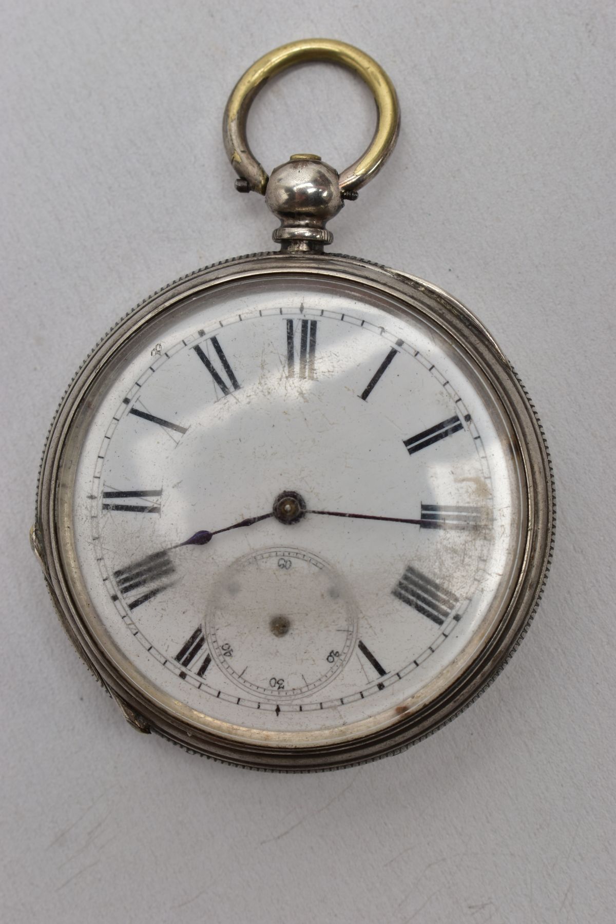 TWO EARLY 20TH CENTURY SILVER OPEN FACE POCKET WATCHES, both with white faces and black Roman - Image 2 of 9
