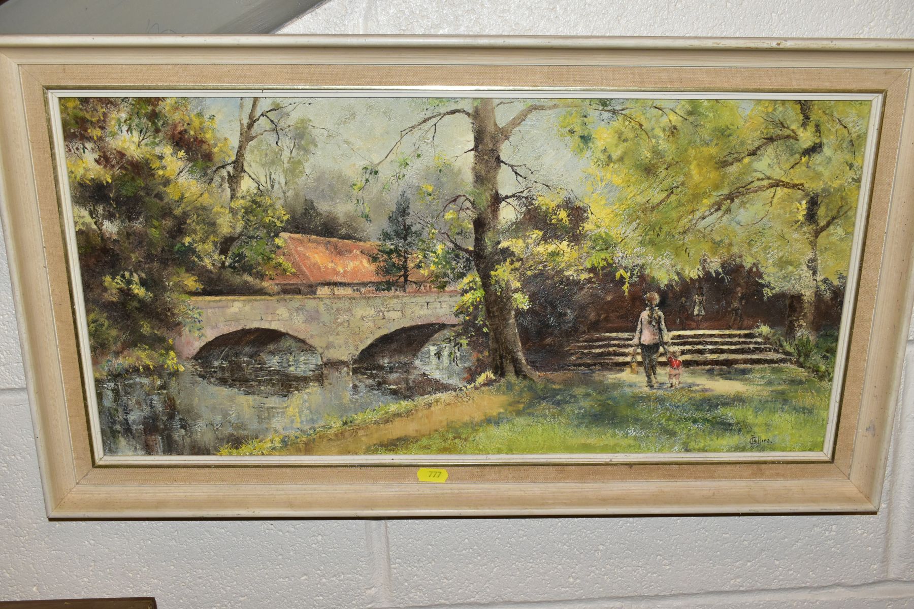PAINTING AND PRINTS etc, to include 'Markeaton Park' by I.F. Collins, oil on board, size 29cm x - Image 2 of 5