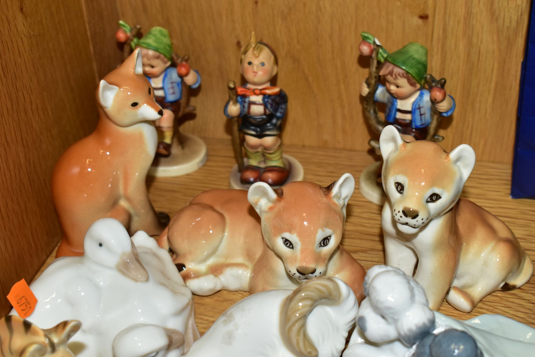 THREE HUMMEL FIGURES AND TEN NAO AND RUSSIAN ANIMAL FIGURES, the Hummel comprises two Apple Tree - Image 4 of 6