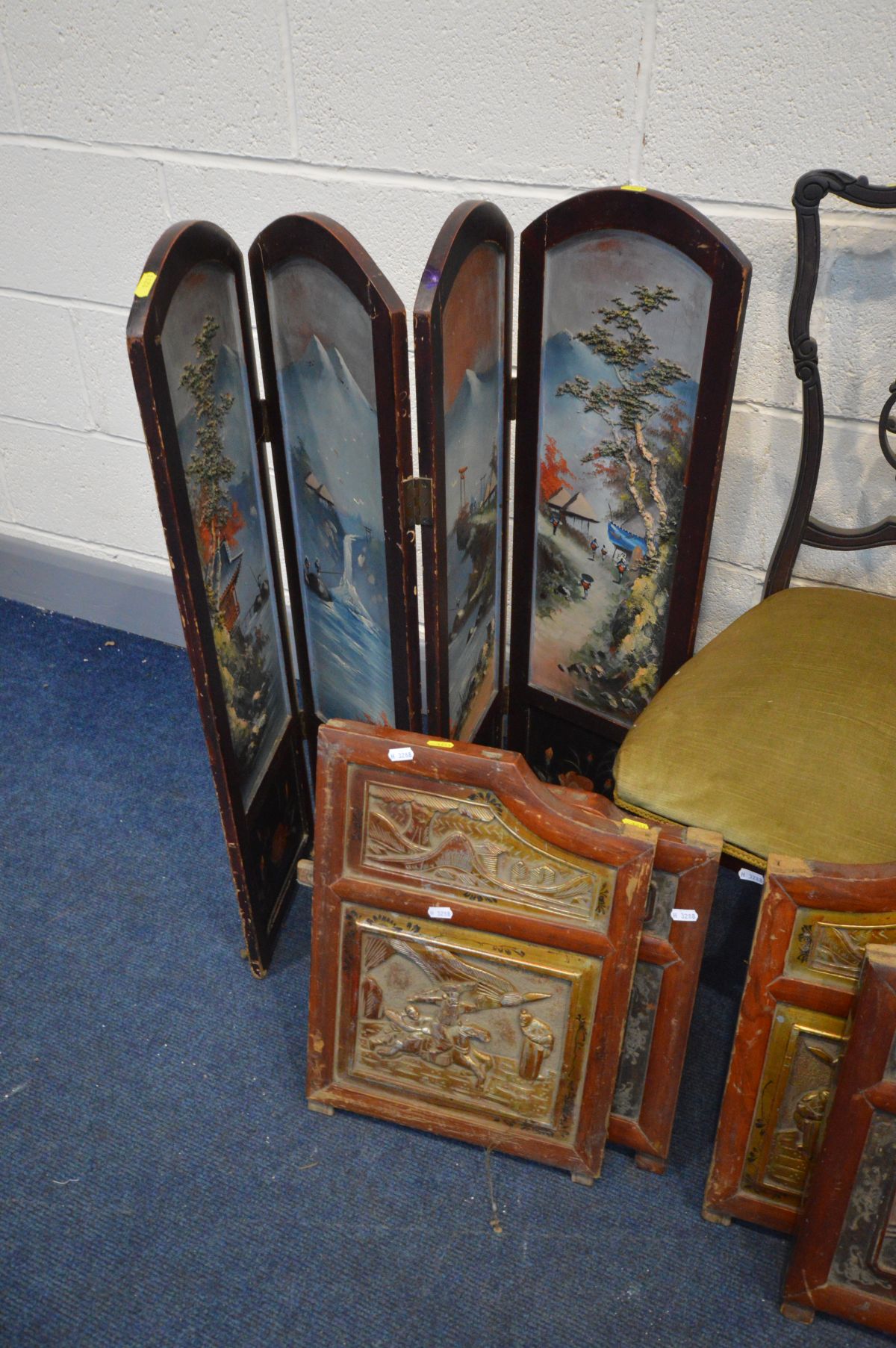 A QUANTITY OF OCCASSIONAL FURNITURE AND A COLLECTION OF CHAIRS to include an oriental folding - Image 2 of 3