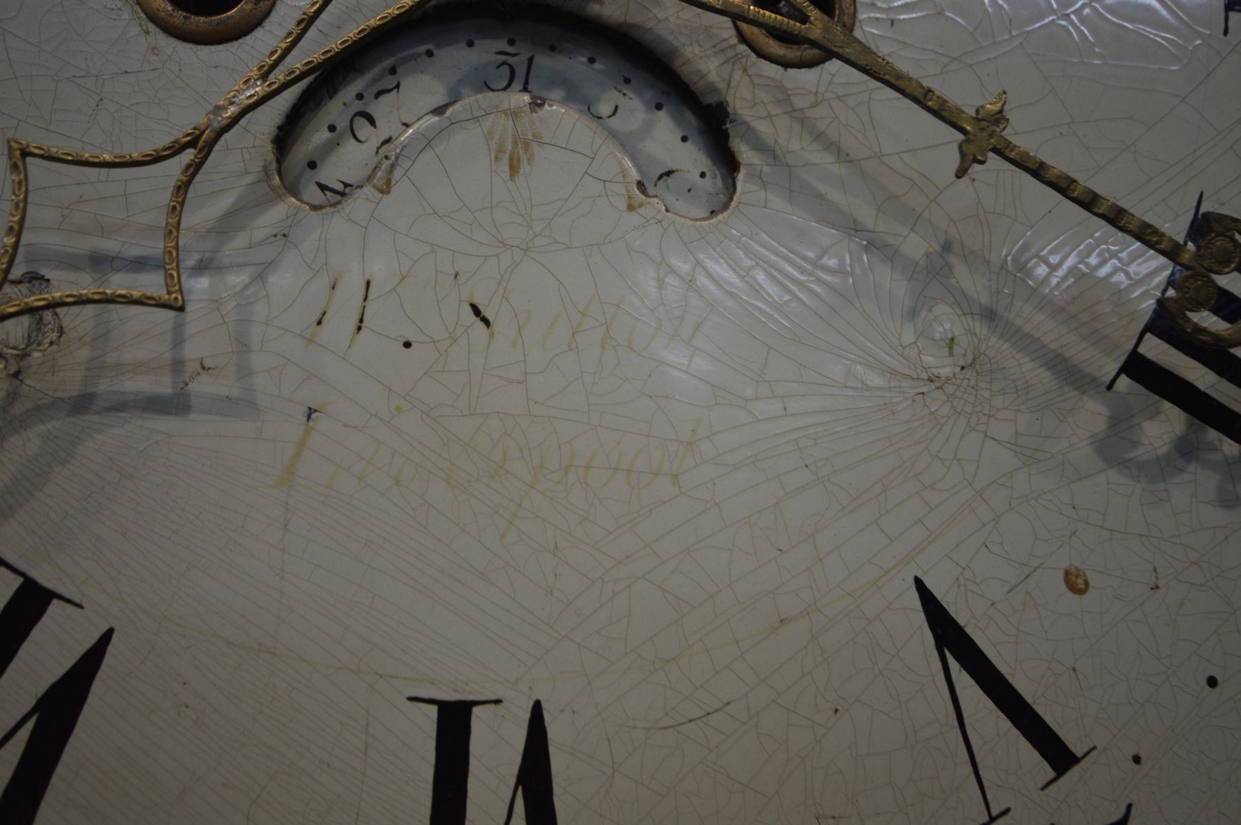 A GEORGE IV MAHOGANY 8 DAY LONGCASE CLOCK, the hood with decorated glass panels below a swan neck - Image 4 of 11