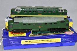 TWO BOXED HORNBY DUBLO DELTIC LOCOMOTIVES, 'St.Paddy' No.D9001, B.R. two tone green livery (3234)