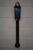 O'COMITTI OF HOLBORN, A 20TH CENTURY MAHOGANY CISTERN STICK BAROMETER, height 100cm