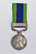 AN INDIA GENERAL SERVICE MEDAL, Bar Waziristan 1919-21, named to 2631 Sowar Mir Zaman 17 Cavy (