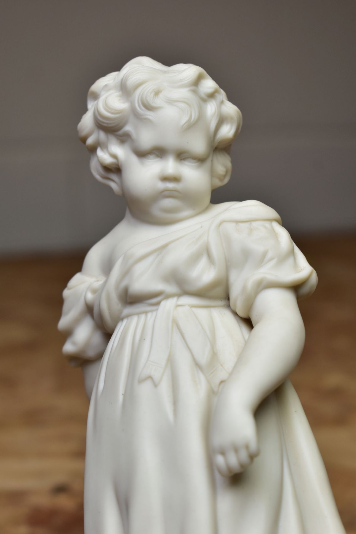 A VICTORIAN COPELAND PARIAN FIGURE OF 'BEATRICE' AND ANOTHER PARIAN FIGURE, the Copeland figure with - Image 8 of 8