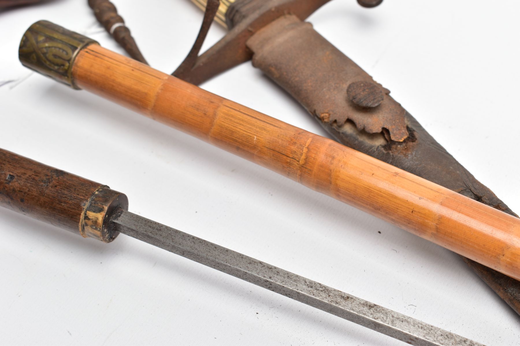 AN EARLY 20TH CENTURY SWORD STICK, blade length approximately width 70cm, long umbrella style - Image 13 of 14