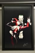 ALEX ROSS (AMERICAN CONTEMPORARY) 'TANGO WITH EVIL' the Clown Prince and Harley Quinn, signed deluxe