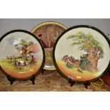 THREE ROYAL DOULTON SERIES WARE CHARGERS, comprising 'The Jackdaw of Rheims' diameter 39cm, '