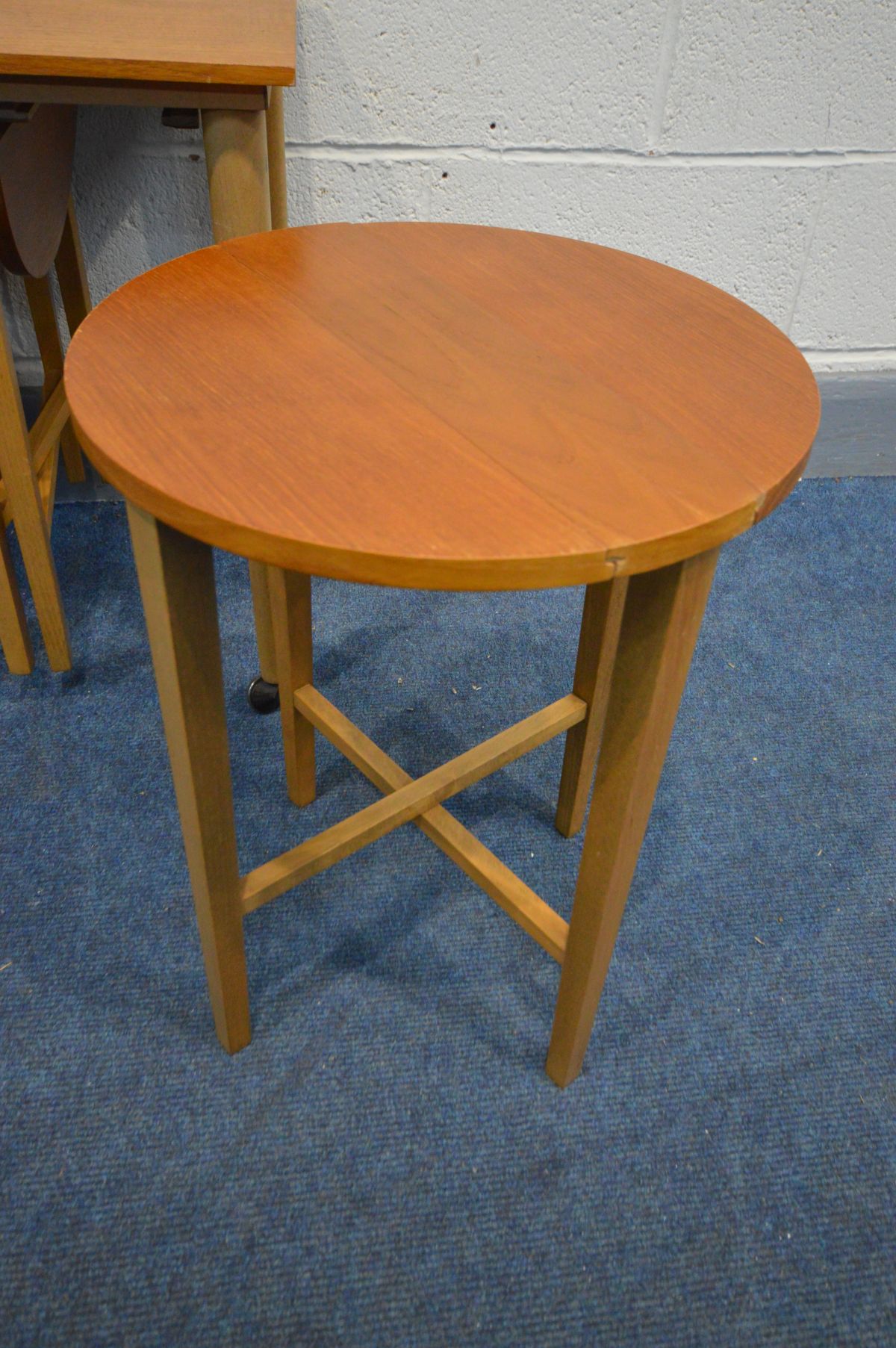 A MID 20TH CENTURY TEAK NESTING TABLES, possibly Poul Hundevad, Denmark, comprising four circular - Image 2 of 2