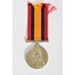 A CAST REPRODUCTION OF A QUEENS SOUTH AFRICA MEDAL, no bars, named 0733 W SAPr T. Comins, TEL BN R.