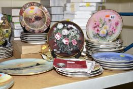 FORTY SEVEN COLLECTORS PLATES, themes to include planes, woodland wildlife, flowers, horses,