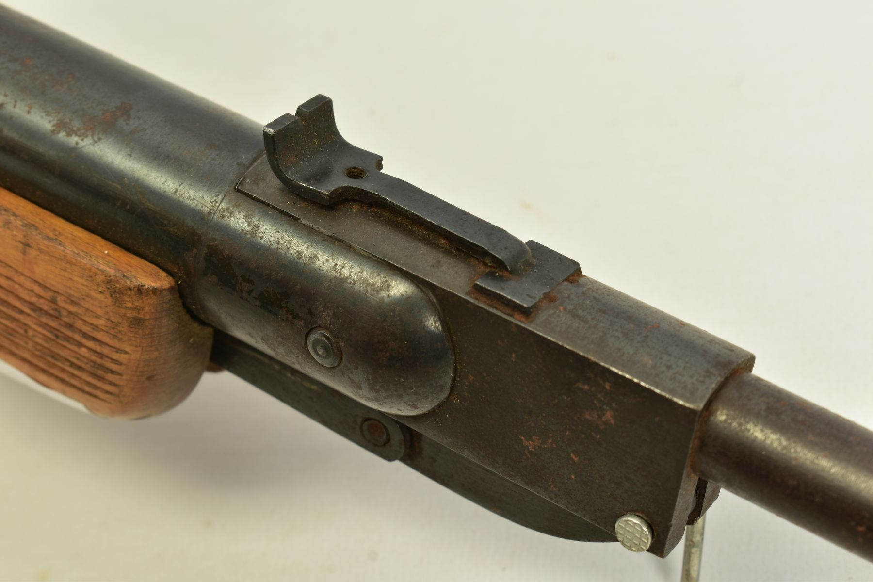 A .22'' HINGED ACTION HUNGARIAN AIR RIFLE serial number 59651 which bears no maker's name, it is - Image 12 of 12