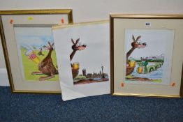 THREE ORIGINAL CASTLEMAINE XXXX PROMOTIONAL ADVERTISING ARTWORKS, produced by the Tim Arnold &
