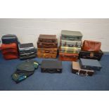 A SELECTION OF VARIOUS LUGGAGE of various ages, materials and styles, to include a vintage leather