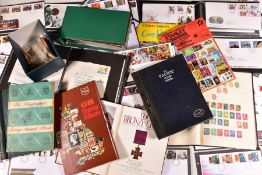 A COLLECTION OF STAMPS AND FDCs in banana box, includes GB FDCs from 1960s to 1990s, mid period