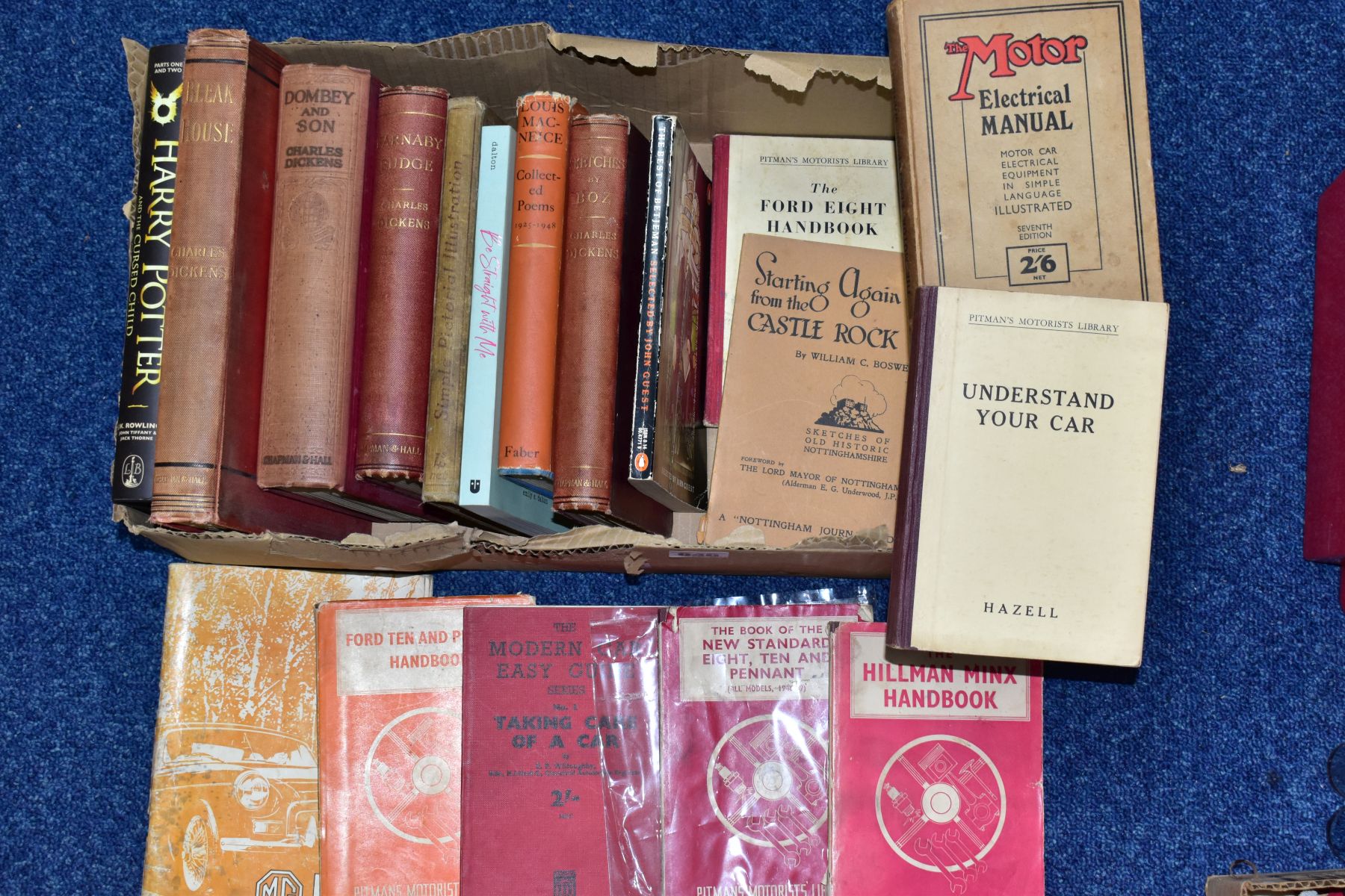 BOOKS, a collection of nineteen titles including 1930's - 1940's Pitman's Motorists Library