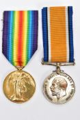 A BRITISH WAR & VICTORY MEDAL pair of medals, named to 242563 Sjt A Mellor. West Riding Reg't,