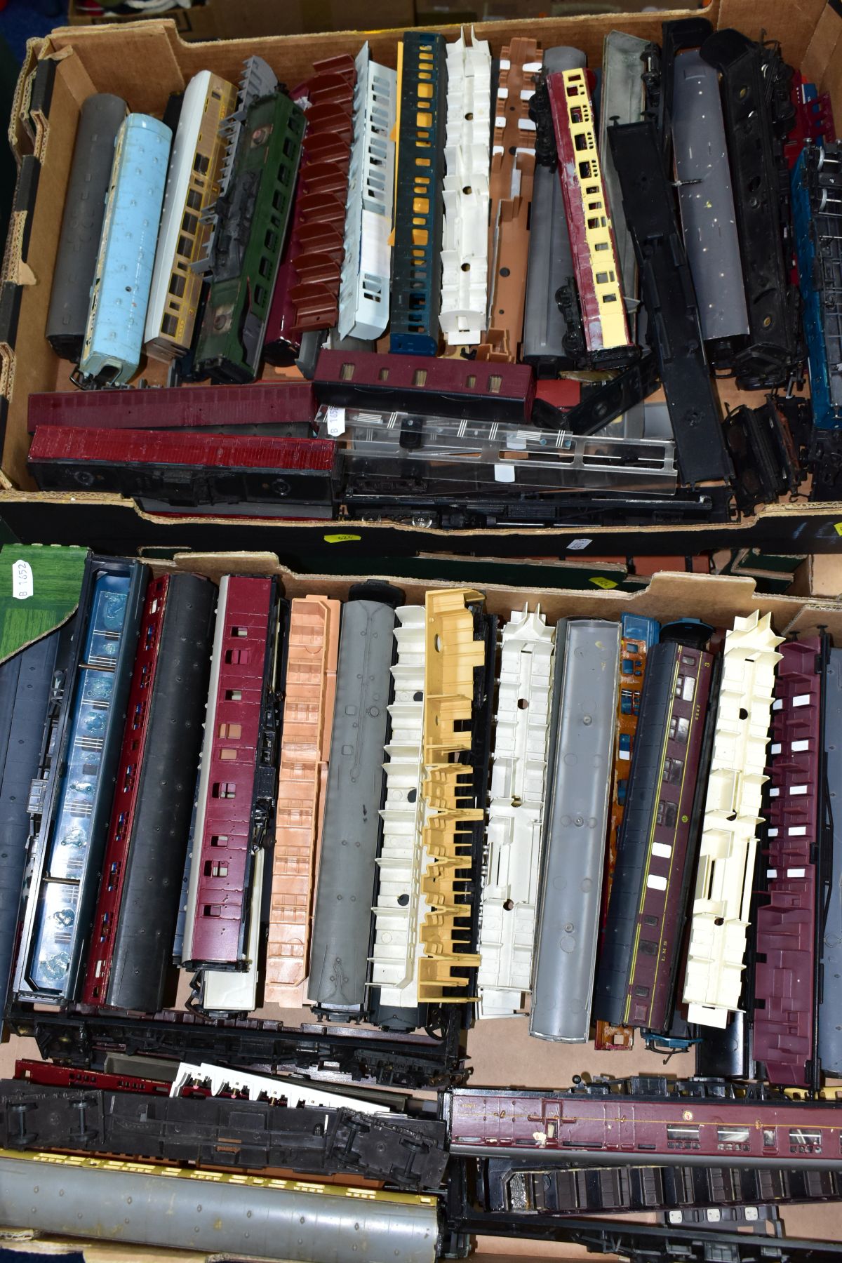 A 00 GAUGE ROLLING STOCK SCRAP YARD, assorted 00 gauge, wagons and passenger coaches in various