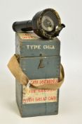 A BOXED 1944 DATED TYPE 06A MILITARY HAND HELD ASTRO COMPASS, does not appear to be in working