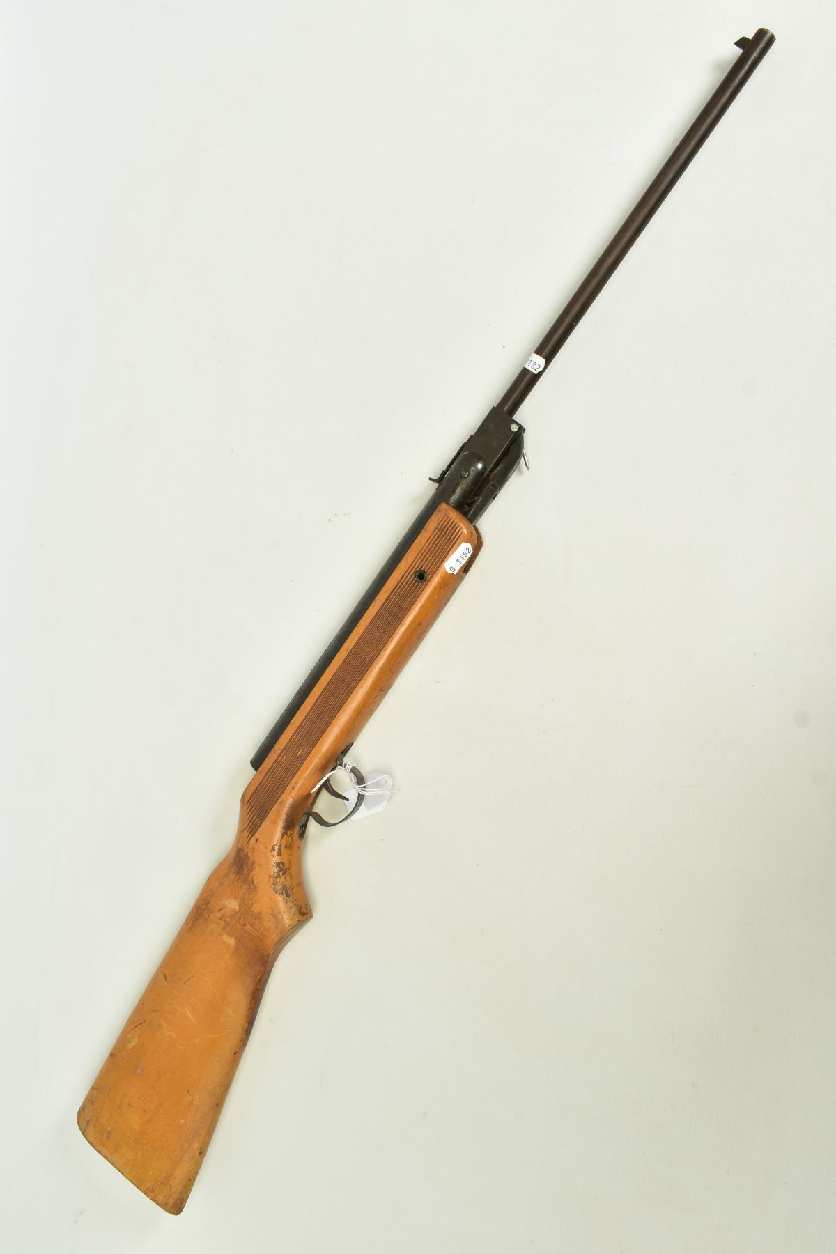 A .22'' HINGED ACTION HUNGARIAN AIR RIFLE serial number 59651 which bears no maker's name, it is - Image 8 of 12