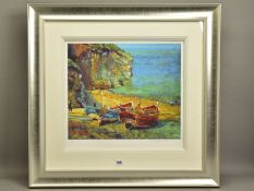 ROLF HARRIS (AUSTRALIA 1930) 'FIGURES ON THE BEACH' signed limited edition print 34/195, no